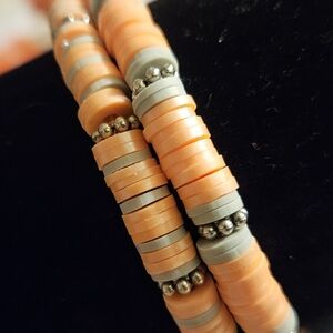 NWOT HEISHI Coral Ladies Stretch Bracelets | Handmade | Brand New